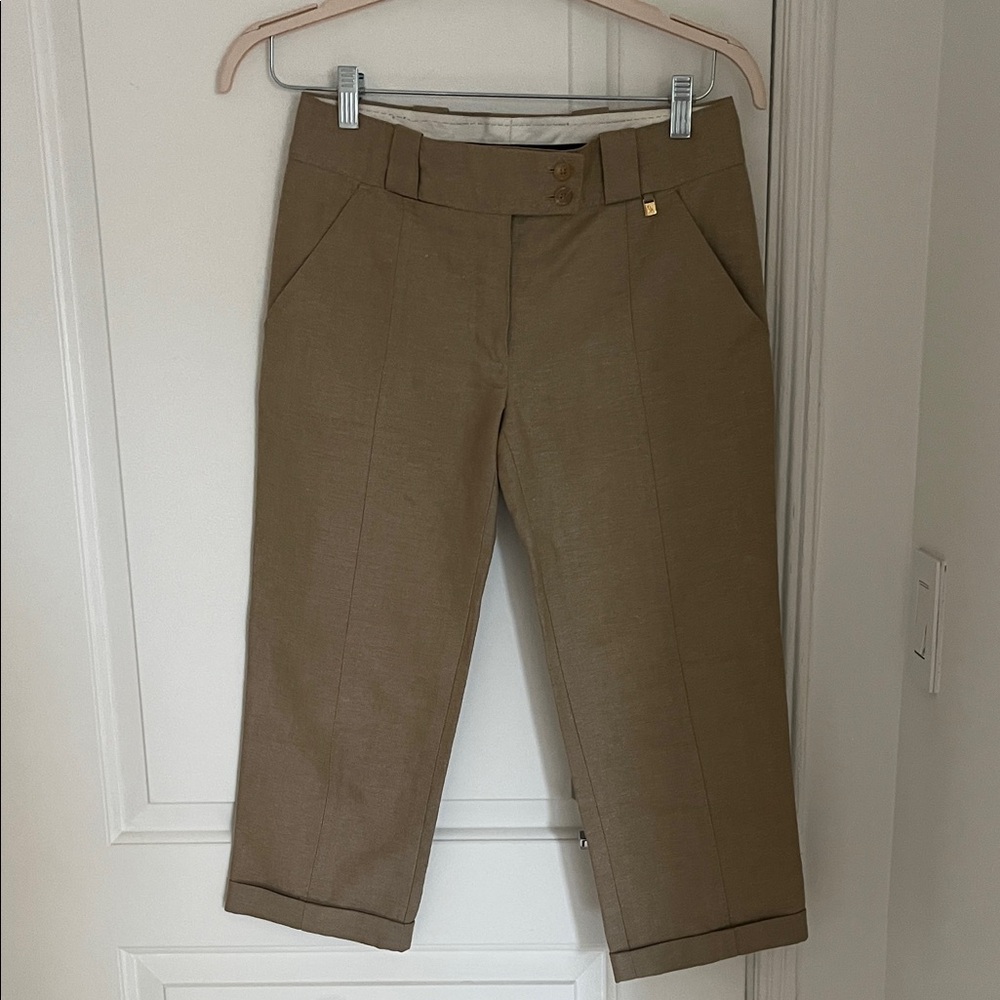Louis Vuitton Beige Capris Pants